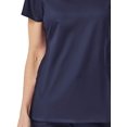 thumbnail image 2 of EON Womens Coolmax Mesh Panel V-Neck Solid Scrub Top, 2 of 2