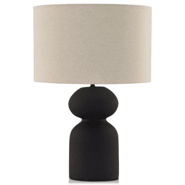 Bouclair Black Ceramic Table Lamp