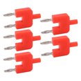 thumbnail image 1 of Prise Banane Double, Conductivité Largement Utilisée 1 Femelle à 2 Mâle Technologie Haute Précision Prise Banane 2 Voies pour Instruments Électroniques Rouge, 1 of 8