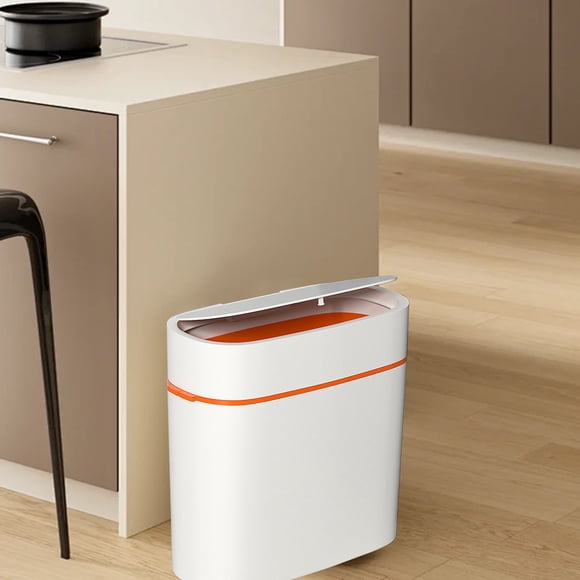 Chmadoxn Garbage Can, Trash Can 4 Gallon Clip Trash Can Household Living Room Popup Lid Narrow Body Trash Can Bathroom Kitchen With Lid Large Capacity Trash Cans trash can