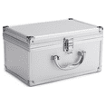 thumbnail image 1 of Foam Tool Box Organizer Aluminum Suitcase Tool Case for -Hardware Toolbox Storage Boxes 23X15X12.5Cm,1 * Foam Tool Box,Silver, 1 of 6