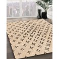 thumbnail image 3 of Ahgly Company Tapis d'Intérieur Lavables en Machine, Carrés Transitionnels Brun Bronze, Carrés de 5', 3 of 7
