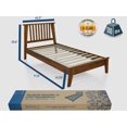 thumbnail image 4 of Acacia Kaylin 14 Inch Wood Platform Bed Frame with Headboard, Twin Caramel, 4 of 15