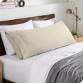 thumbnail image 1 of Bare Home Body Pillowcase - Envelope Closure - Ultra Soft - Double Brushed - Sand, 1 of 6