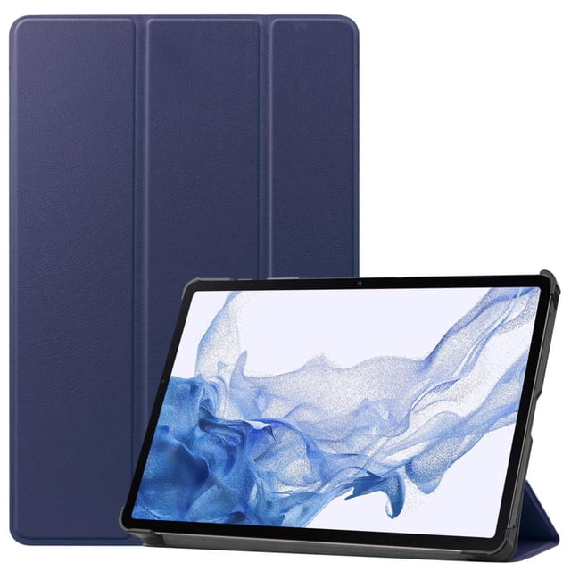 Smart PU Leather Case for Amazon Fire HD10 2023 Tablet Funda Capa Cover For Fire Max 11 Fire HD8 PLUS Kindle 11th Gen 2022 Case Dark Blue Fire HD8 PLUS 2020