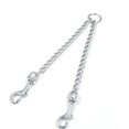 thumbnail image 3 of Double Dog Coupler No-Tangle Iron Chain Pet Leash Coupler Dog Lead Coupler, 3 of 10