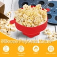 thumbnail image 2 of MesaSe 2Pcs Microwave Popcorn Maker Reusable Silicone Popcorn Popper with Lid and Handle Collapsible Heat-Resistant Popcorn Popper Bowl Dishwasher Safe for Home Party, 2 of 8