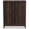 thumbnail image 4 of Baxton Studio Commode de Rangement Moderne et Contemporaine en Bois Brun Espresso à 3 Tiroirs Decon, 4 of 6