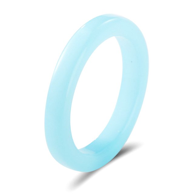 Women Resin Ring Fashion Solid Color All-match Finger Ring Knuckle Ring for Girl