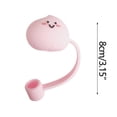 thumbnail image 2 of Apmemiss Clearance Reusable Silicone Straw Tips Cover for 6 To 8 mm Straws, Portable Cute Straw Caps Covers Creative Straw Plug Drinking Dust Cap for Home Kitchen Accessories, 2 of 3
