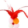 thumbnail image 1 of Bangcool Cat Chew Ball Plush Interactive Soft Cat Feather Ball Kitten Play Ball with Bell, 1 of 10