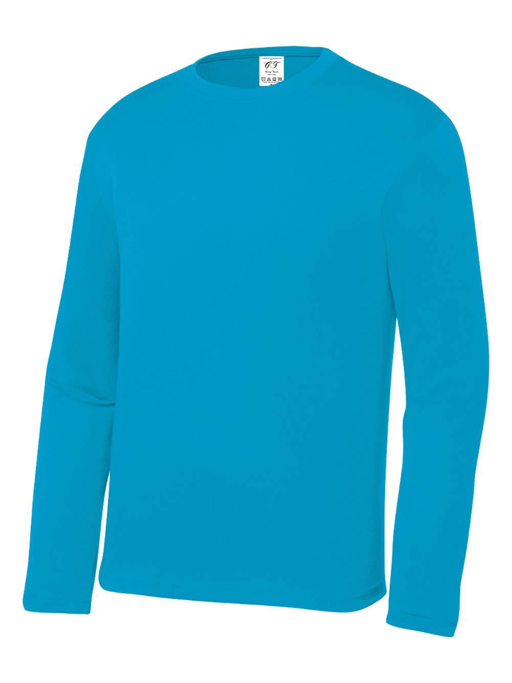 Gravity Threads Youth Long-Sleeve Moisture WickenIng Shirt - Atomic Blue - Medium