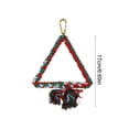 thumbnail image 3 of FHBVT Bird Cage Rope Swing Perch Gnaw Resistant Hanging Design Metal Core Tassel Chew Toy Cultivate Coordination Equilibrium for Budgie Canary Parakeet Cockatiel Bird Cage Pet Bird Supplies Decor, 3 of 6