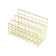thumbnail image 2 of Nordic Metal Wire File Holder,3 Compartment Desktop Book Organizer,Minimalist Iron Magazine Rack for Office Desk Document Notebook Book Home Tabletop Storage, 2 of 6