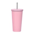 thumbnail image 2 of Lowest Price, Carestrong Portable Large Capacity Stainless Steel Water Bottle Thermos with Straw Coffee Mug for School,Office,Outdoor Traveling 500ml|Stainless steel,Pink,PENDANEM, 2 of 3