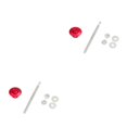 thumbnail image 2 of Ruiboury Lightweight Hood Lock For Car Modification Security Sleek Affordable red DP17-32 2Set, 2 of 6