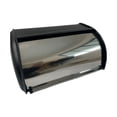thumbnail image 3 of Tnarru Bread Bin with Roll Lid Metal Bread Box Rustic Multipurpose for Kitchen Counter Bread Keeper for Home Baked Goods Coffee Shop Black, 3 of 8