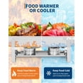 thumbnail image 4 of Yiwa Stainless Steel Buffet Chafer, Durable Rectangular Food Warmer with Mirror Finish for Catering, Wedding, Events, 4 of 8