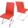 thumbnail image 2 of Chaise de salle à manger canadienne Monalisa rouge (Ensemble de 2), 2 of 3