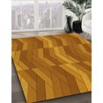thumbnail image 3 of Ahgly Tapis d'Intérieur Lavable en Machine Carré Transitionnel Acajou Brun, 4 Pieds Carré, 3 of 7