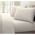 thumbnail image 1 of Oxford Collection 600 Thread Count Deep Pocket Egyptian Quality Cotton Solid Sheet Set (King, Ivory), 1 of 3