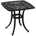 thumbnail image 1 of Outsunny Table d'Appoint d'Extérieur en Aluminium Coulé avec Trou pour Parasol, 1 of 10