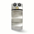thumbnail image 3 of Edward Mirell Titanium Brushed Cable and 18k Rivet 9.25mm Band Size 10.5, 3 of 4