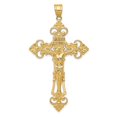 thumbnail image 1 of Pendentif Crucifix Fleur de Lis en Or Jaune 14K, 1 of 2