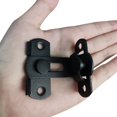 thumbnail image 3 of ORUYROP 90 Degree Locking Privacy Lock Sliding barn Door Latch Right Angle Door Clasp cam Lock (2 Small Black), 3 of 4