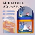 thumbnail image 3 of SUTENGDA Betta Fish Tanks  Aquarium Tanks  Stackable Mini Fish Tank Aquarium Tank Kit  3/5 Gallon Rectangular Fish Bowl with Aquarium Gravel Decoration  Cube Tank for Seaweed Balls Sea Mo, 3 of 6