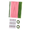 thumbnail image 4 of KLKCMS Pipe Cleaner Flower Kit Soft Floral Wires for Family Art Project Activity Friend Kit for 10 tulips, 4 of 9