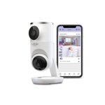Hubble Connected chambre de bébé Pal Dual Vision Cam, Smart HD Moniteur de bébé double caméra avec suivi du mouvement & Prise en charge de la routine du sommeil - blanc