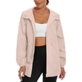 thumbnail image 2 of Sentmoon Ski Jacket Women Oversized Hooded Neck Long Sleeve Winter Coat Women Zipper Solid Color Windproof Waterproof Women Clothes Fall and Winter for Backpacking and Camping, 2 of 8