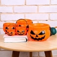 thumbnail image 3 of XZNGL Halloween Candy Bucket,Halloween Plastic Pumpkin Jar Halloween Pumpkin Candy Basket Hand Party Holiday Decorations Evil Pumpkin Bucket,Halloween Party Decorations, 3 of 9