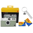 thumbnail image 2 of Kodak Ektar H35 Half-Frame Retro Camera Bundled with Kodak Ultramax 400 35mm Film (2 Rolls of 24 Exposures Each) Plus a Bonus Camera-Style Keychain (SAGE), 2 of 11