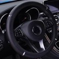 thumbnail image 4 of Transemion Universal Car Steering Wheel Cover 15“ Non-slip Elastic Breathable Handle Cover Black 1Set, 4 of 6