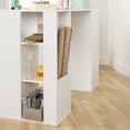 thumbnail image 3 of South Shore Crea Counter-Height Craft Table with Storage, Pure White, 3 of 17