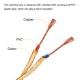 thumbnail image 4 of Unique Bargains Twisted Cloth Covered Wire 2Core 18AWG 3.0m/9.84ft Cable,Light Gold Tone, 4 of 5
