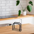 thumbnail image 3 of Metal Standing Napkin Holder With Bamboo Bottom, 3 of 4