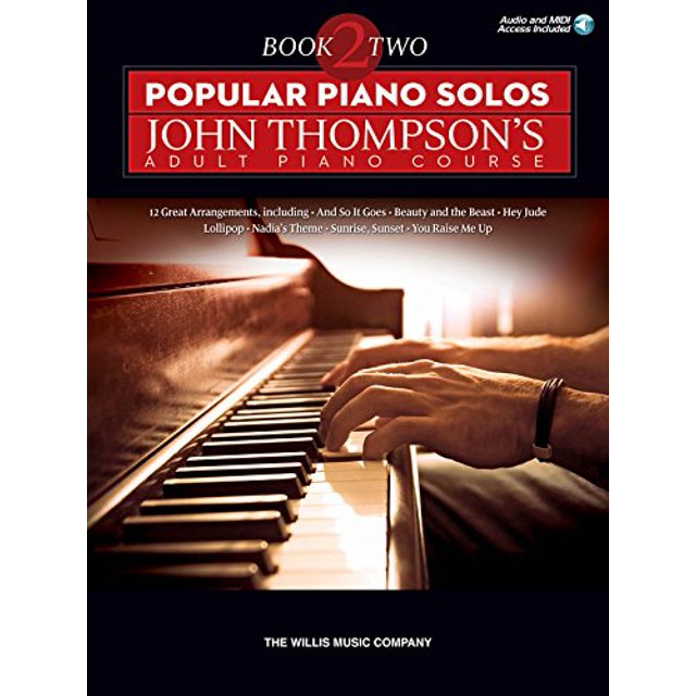 Popular Piano Solos - John Thompson's Adult Piano Course - Book 2 Bk/Audio Online