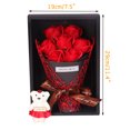 thumbnail image 3 of Fridja Bouquet de Roses Artificielles Feuilles Décoration de Mariage Maison, 3 of 3