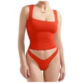thumbnail image 3 of Lixiuxyad Basic Tank Tops Women Sexy Square Neck Tank Top Summer Going Out Basic Shirt, 3 of 5