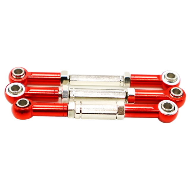 maskred Stronger Steering Link Rod Steering Linkage Tie Rod For 1/10 53633 OFF-Road Stronger Red