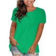 thumbnail image 1 of Blouses à Manches Courtes pour Femmes Mode pour Femmes Uni Col Rond T-Shirt à Manches Courtes Blouse Hauts Amples Femmes Hauts à Manches Courtes Femmes Blouse à Manches Courtes Hauts à Manches Courtes pour Femmes, 1 of 6
