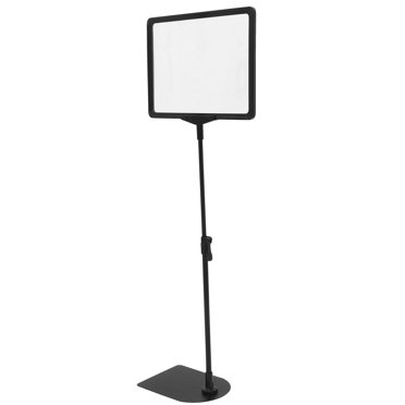 HOOWIFFY Black Shelf Price Label Holder with Erasable A4 Board for Supermarket and Store Price Display