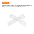 thumbnail image 4 of Unique Bargains 50Pcs Mini Ribbon Bow 1.8 inch Mini Fabric Satin Ribbon Flower Bows White, 4 of 7
