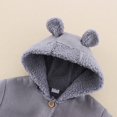 thumbnail image 3 of AAMILIFE Bébé Ours d'Automne et d'Hiver Oreilles Daim Capuche Veste Chaude composite Fausse Fourrure, 3 of 7