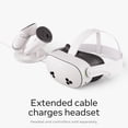 thumbnail image 4 of Meta Quest Compact Charging Dock — Works with Meta Quest 3/3S — Extended Headset Charging Cable — Wireless Charging for Touch Plus Controllers, 4 of 6