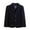 Black, variant on SROBPTY Boys Girls Blazer Jackets, Children's Solid Color Long Sleeve Casual Sports Suit Jacket Navy 14-15Years