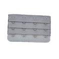 thumbnail image 1 of Langgg Extension Strap Bra Extenders Buckle 4 Hook Breathable Practical Accessories Adjustable Replacement 3 Rows Underwear silver gray, 1 of 5